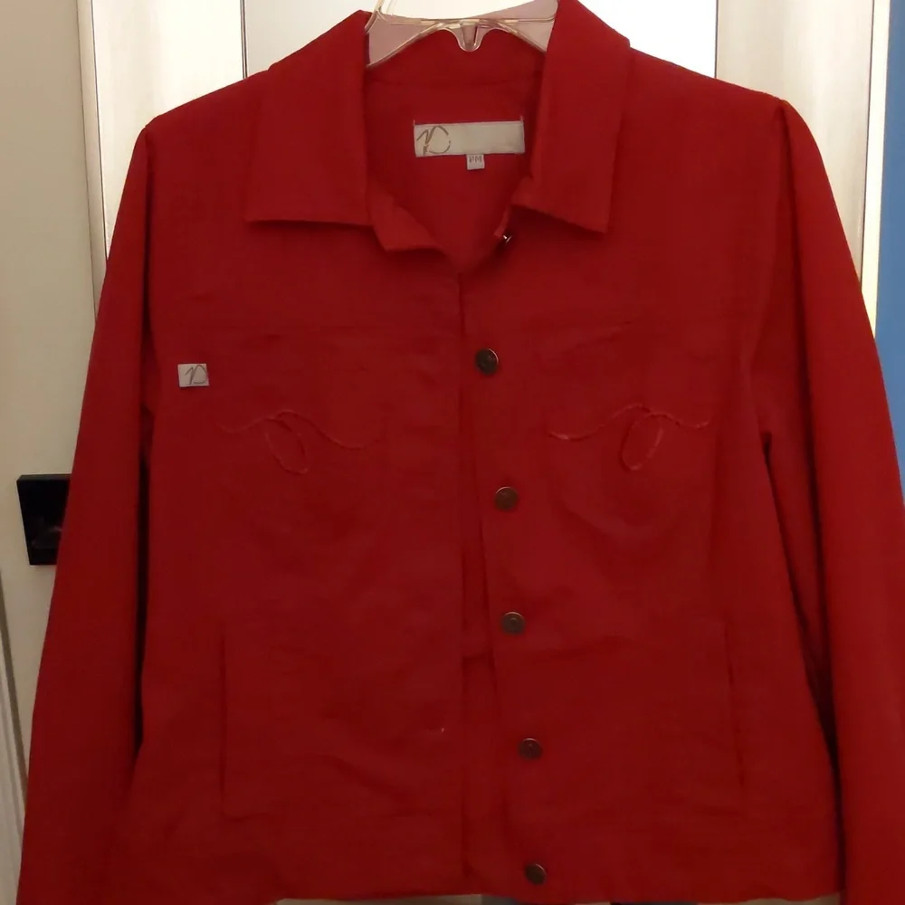 Jean Jacket Red - Picture 1 of 6